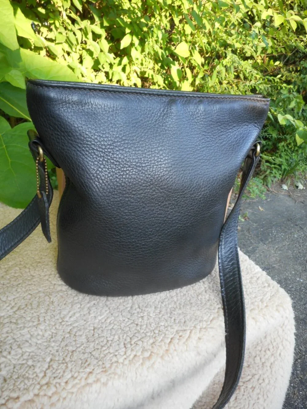 Vintage Coach Sonoma Small Bucket Zip 4907, NIB in Black